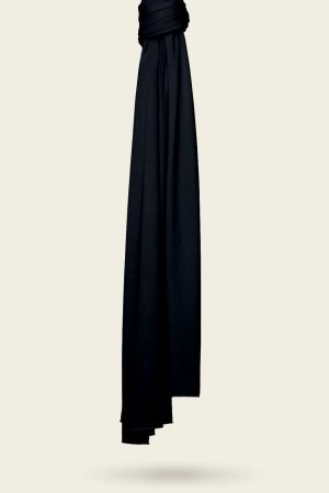 Bamboo Jersey Hijab - Soft Black