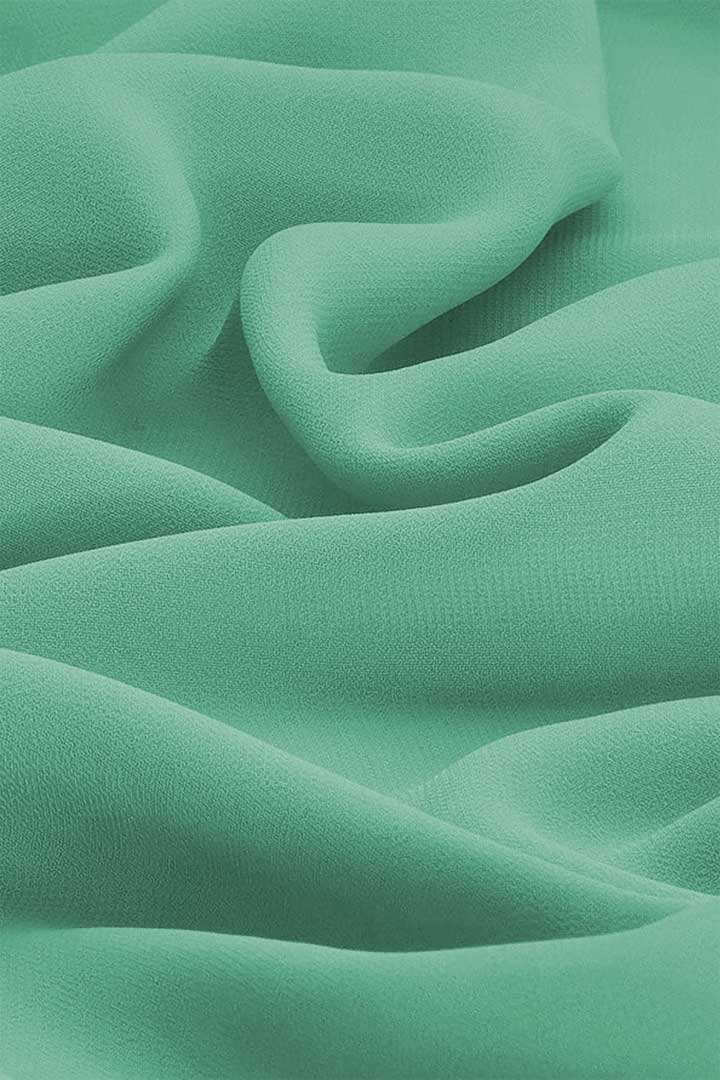 Premium Chiffon Hijab - Granite Green - Material