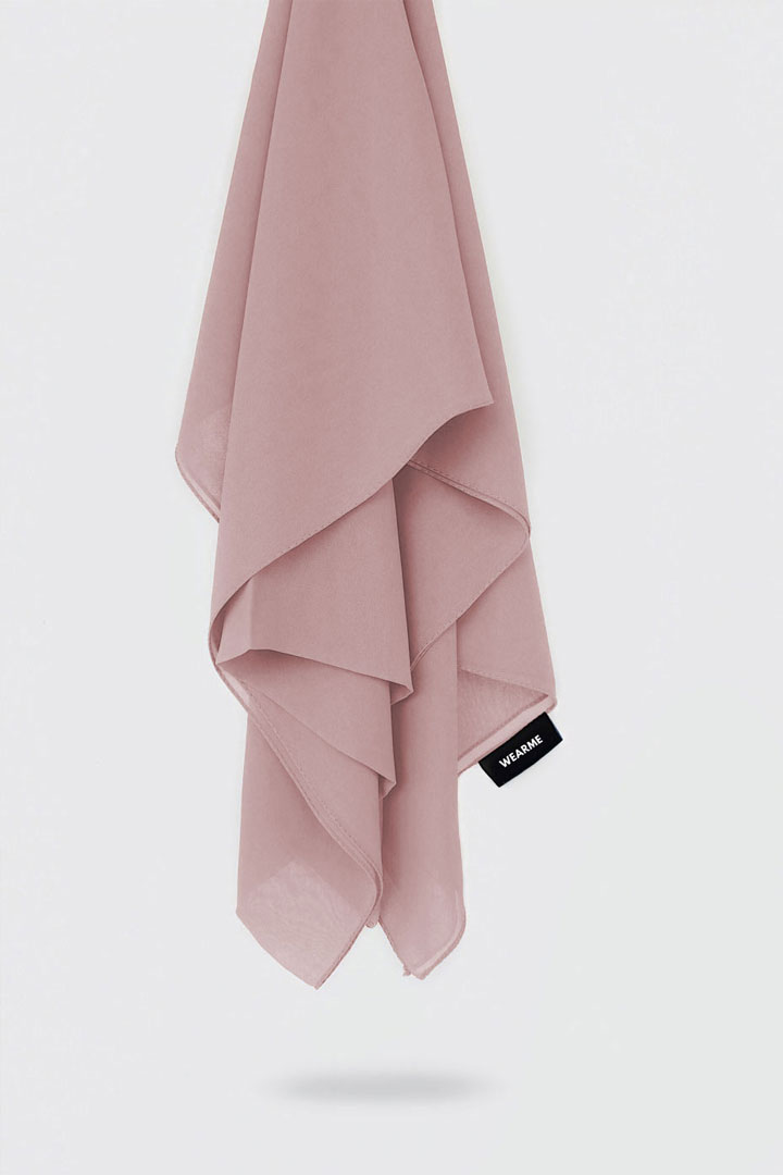Premium Chiffon Hijab - Dawn Pink