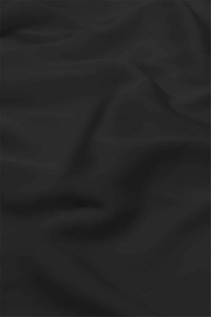 Shiny Satin Hijab - Black - Material
