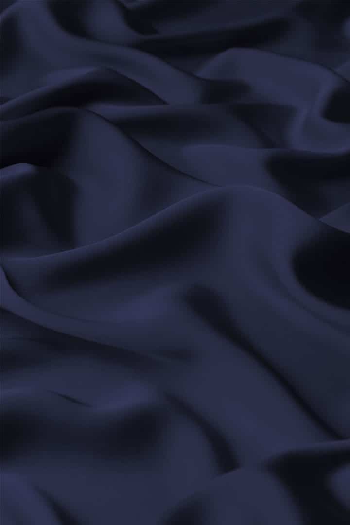 Shiny Satin Hijab - Midnight Blue - Material