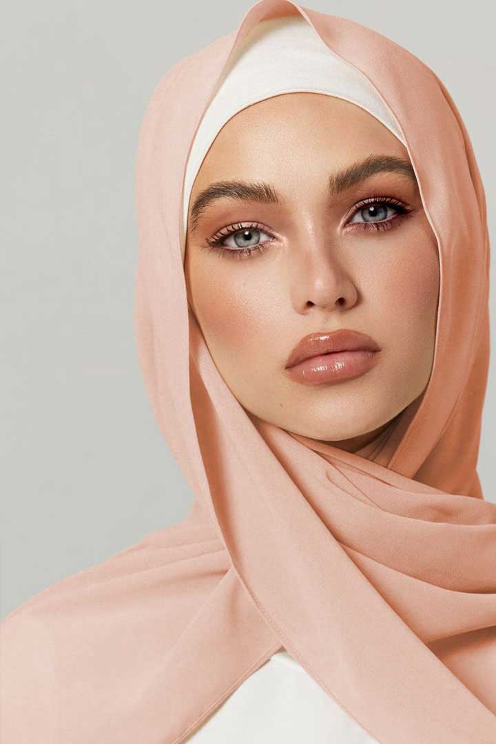 Premium Chiffon Hijab - Blossom - Model