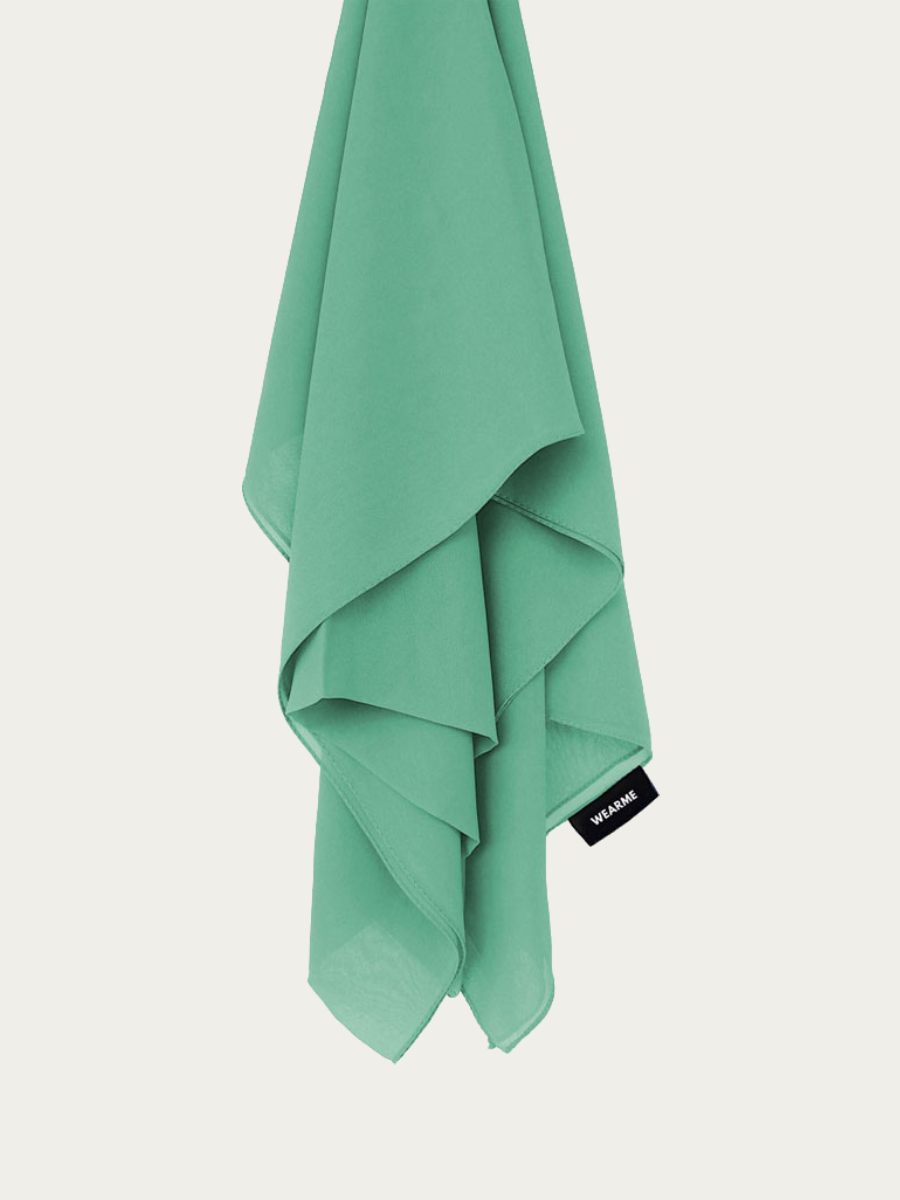 Chiffon Hijab - Granite Green